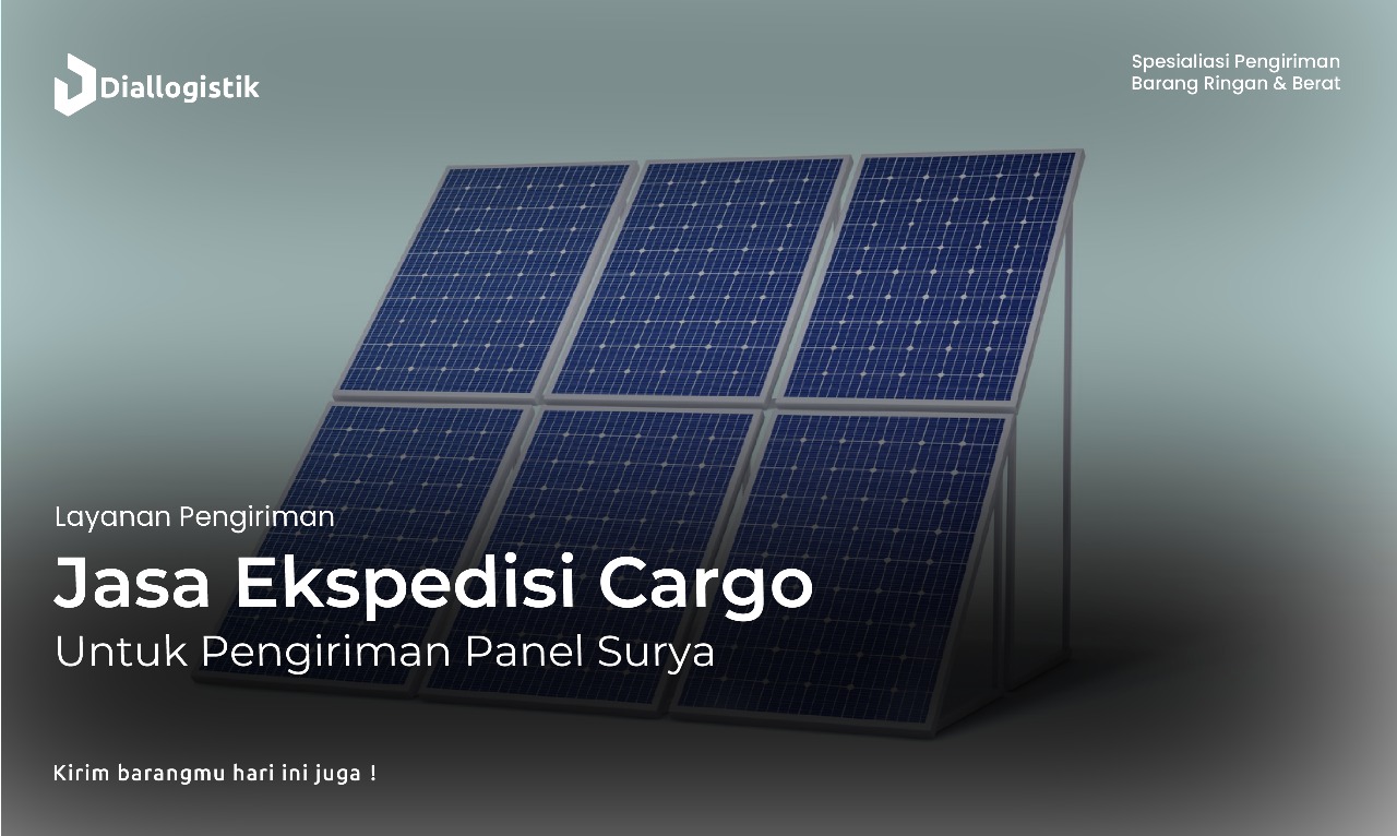 Ilustrasi pengiriman panel surya